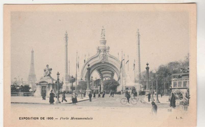 cpa 75 Paris Exposition de 1900 Porte Monumentale 