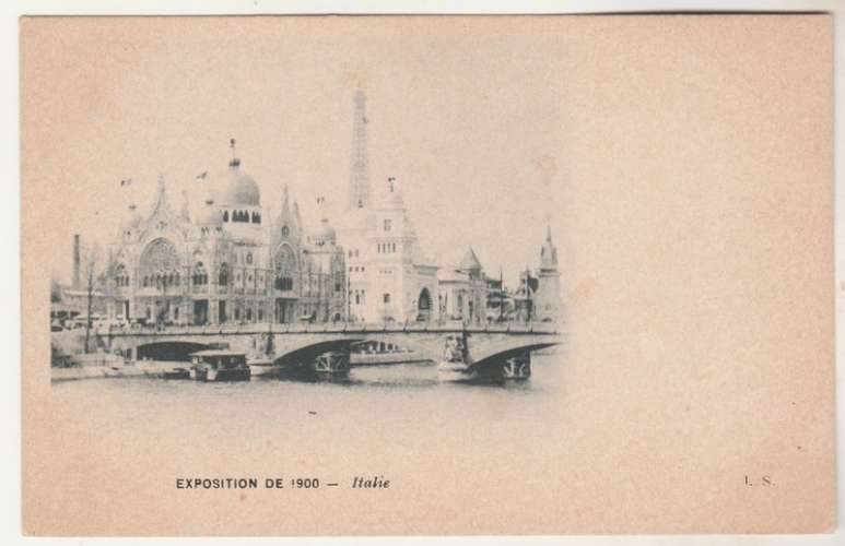 cpa 75 Paris Exposition de 1900  Italie 