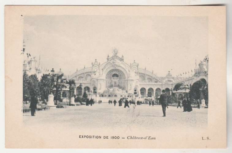 cpa 75 Paris Exposition de 1900  Château-d'Eau