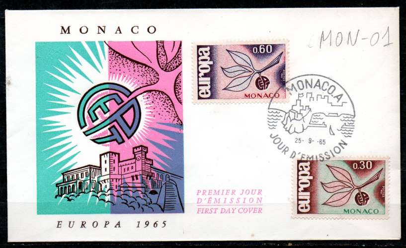 Monaco FDC EUROPA 1965