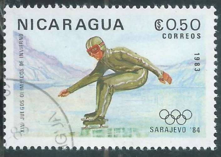 Nicaragua - Y&T 1282 (o) - Patinage de vitesse -