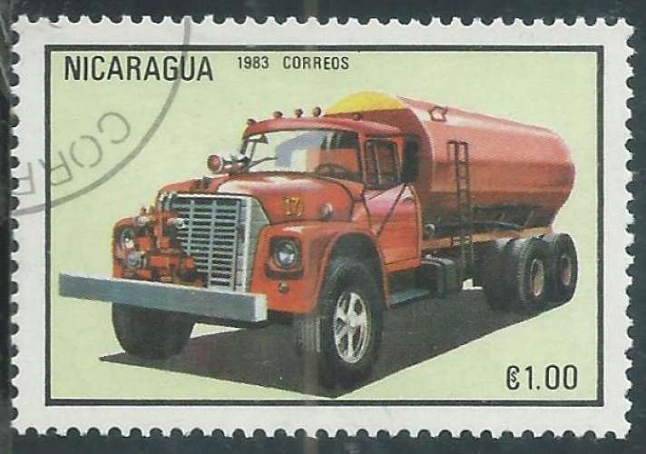 Nicaragua - Y&T 1301 (o) - Voiture de pompiers -