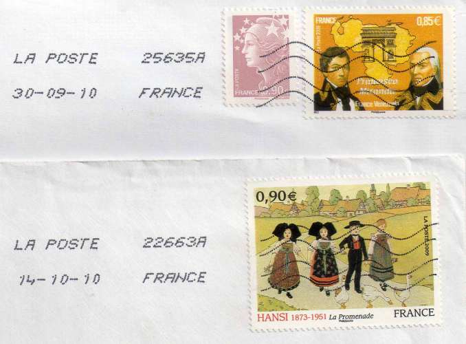 FRANCE LETTRES 2009 VOIR SCANS