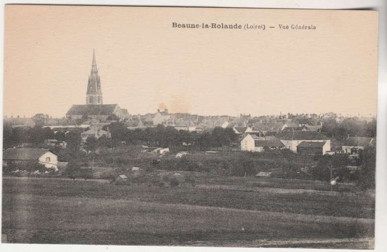 cpa 45 Beaune-la-Rolande vue générale