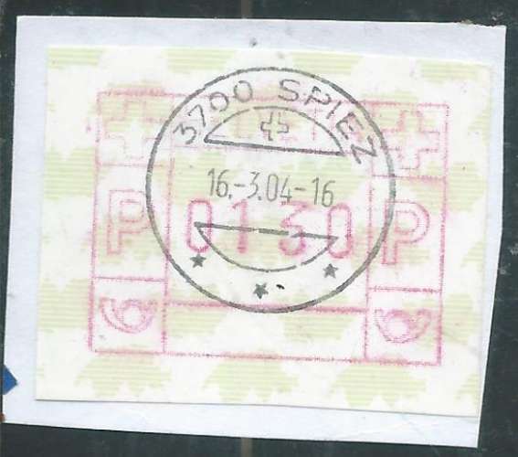 Suisse - Timbres de distributeurs - Y&T 0015 (o) 