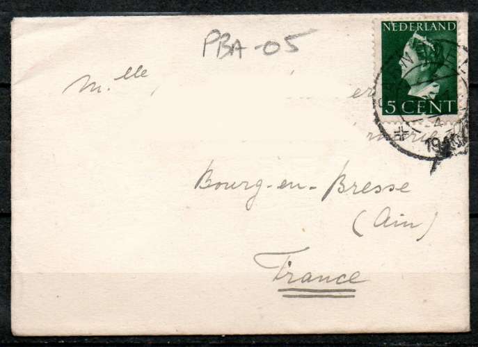 Pays-Bas > France Lettre 1948 > Cachet manuel