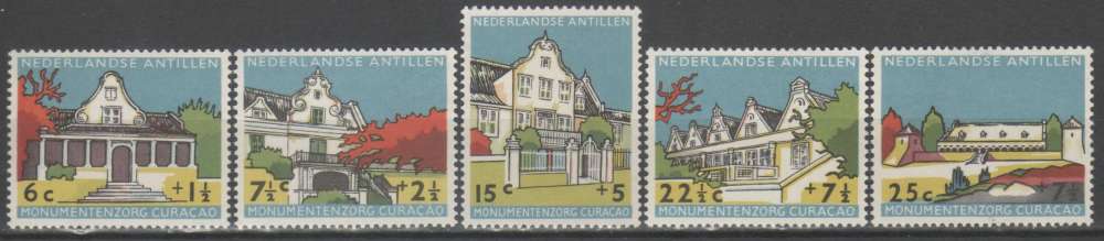 Antilles Néerlandaises 1959 - Batiments historiques