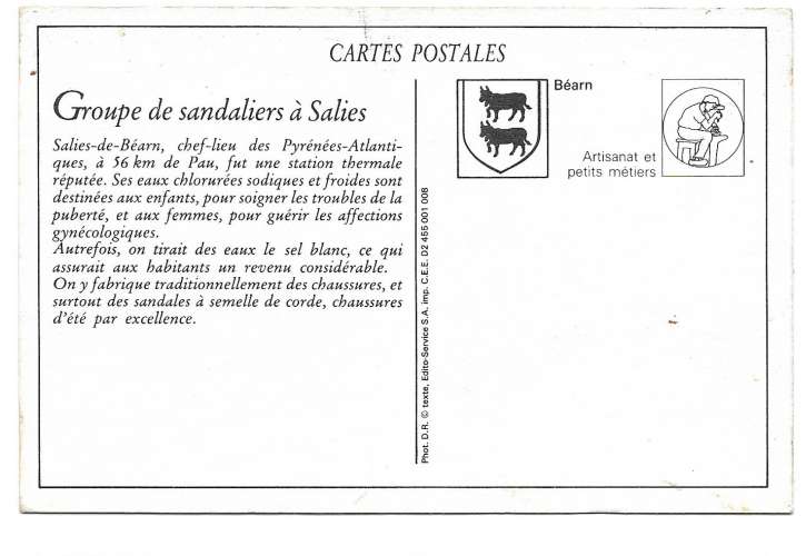 Salies de Béarn - Groupe de sandaliers (reproduction)