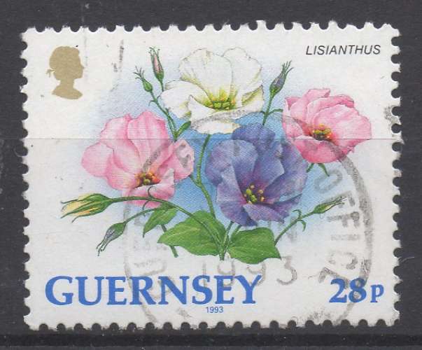 Guernesey 1993  - Y & T : 0612 - Fleur : lisanthius