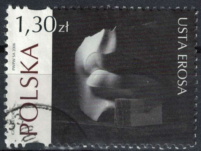 POLOGNE 2006 Oblitération ronde Used Stamp Sculpture USTA EROSA