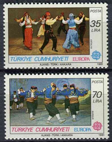 TURQUIE 1981 NEUF** MNH N° 2318 2319 europa