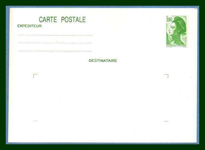 Entier Postal Liberté N° 2424 - CP1 **  1982 - 88