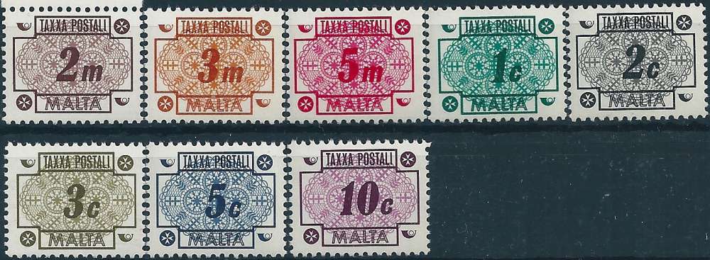 Malte - 1956 - Y&T t41 à 48** - MNH (taxe)