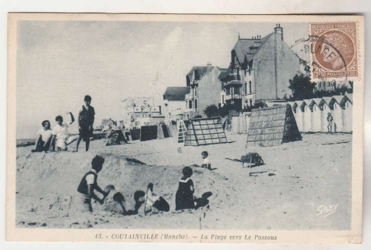 cpsm 50 Coutainville la Plage vers le Passous