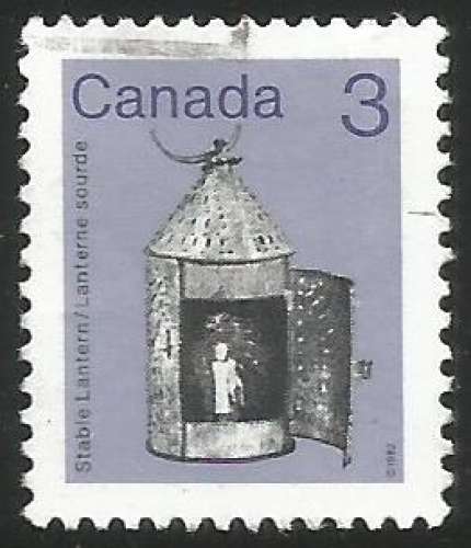 Canada - 1982 - Y&T n° 820 - Obli. - Lanterne sourde - Objets du patrimoine - Série courante