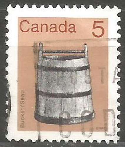 Canada - 1982 - Y&T n° 821 - Obli. - Seau - Objets du patrimoine - Série courante