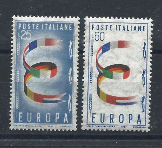 Italie N°744/45** (MNH) 1957 - Europa