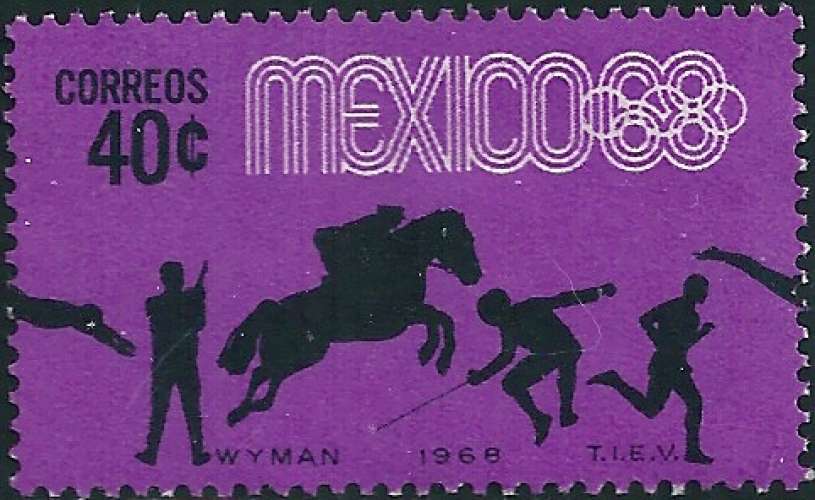 Mexique - 1968 - Y&T 744 nsg - no gum 