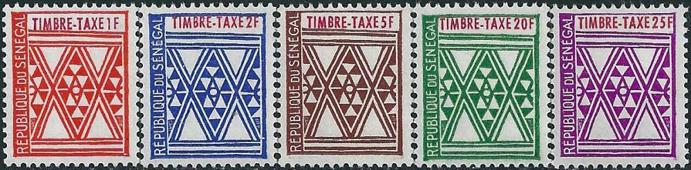 Sénégal - 1961 - Y&T T32 à 36** - MNH