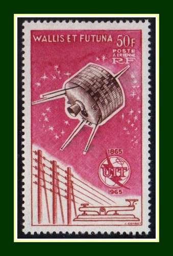 Wallis & Futuna N° PA 22 ** MNH (cote Yv 24,50 Dallay 25 €) Télécommunications 1965 TB