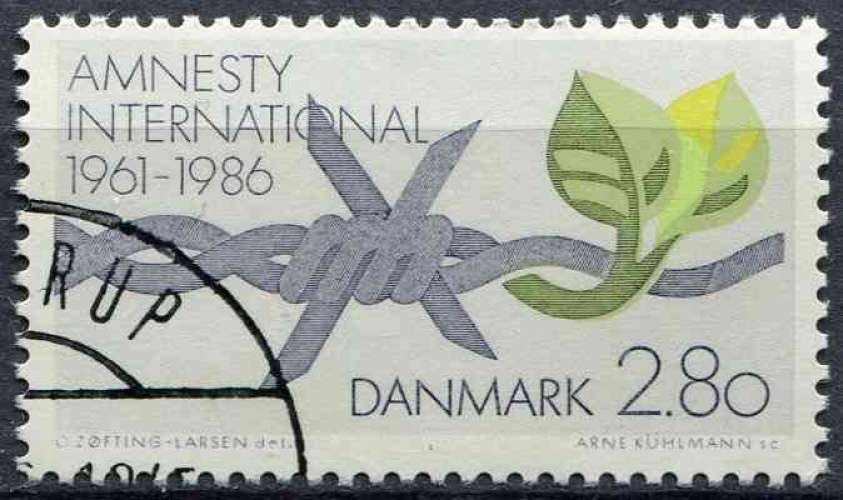 DANEMARK 1986 OBLITERE N° 858