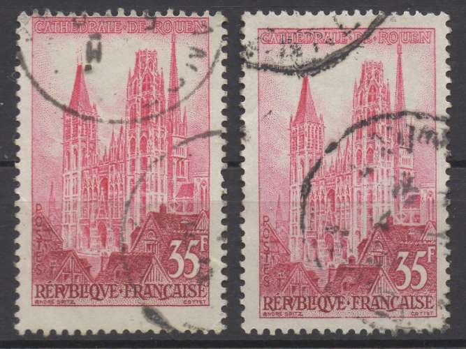 France 1957 - Y & T 1129 (o) - Cathédrale de Rouen