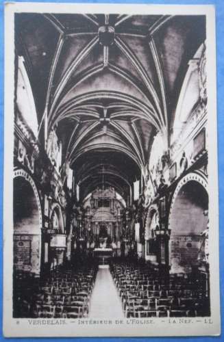 33-VERDELAIS intérieur de l'église