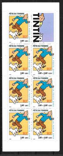 Année 2000 : Bande Carnet BC 3305 ** Tintin sous faciale