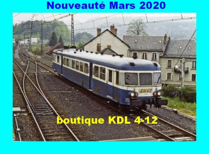 RU 1828 - Autorail X 2850 à NEUSSARGUES - Cantal - SNCF