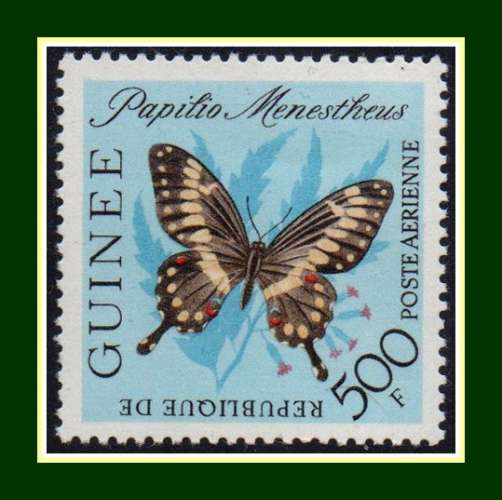 Guinée N° PA 34 ** MNH (cote 12 €) Papillon 1963