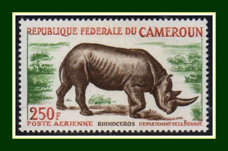 Cameroun N° PA 55A ** MNH (cote 12 €) Rhinocéros