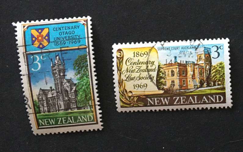 New Zealand 1969  YT 483 et 485