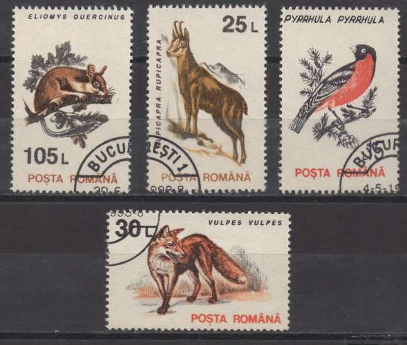 Roumanie 1993 - Y & T : 4100 - Animaux : petit lot