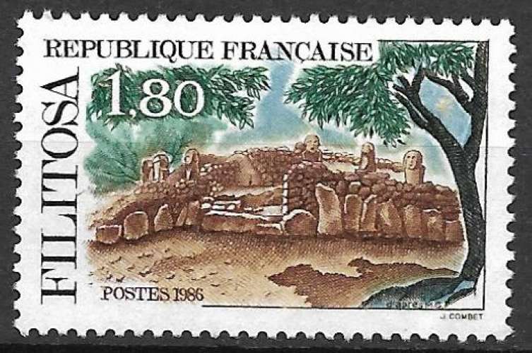 France 1986 Y&T 2401 neuf sans gomme - Filitosa