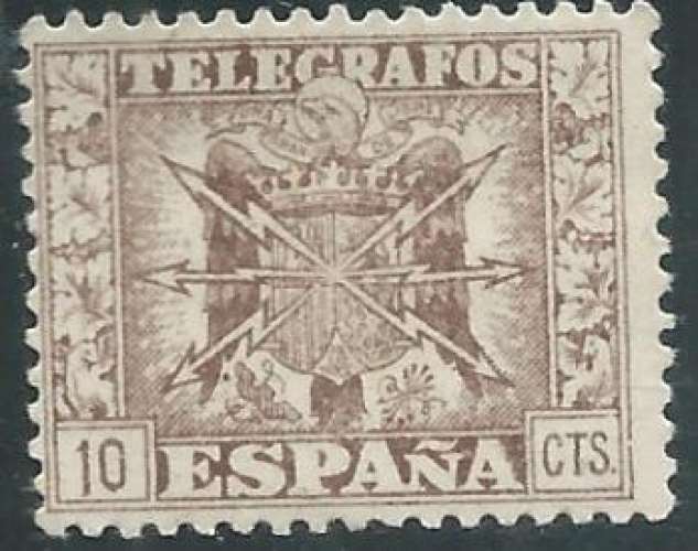 Espagne - Télégraphe - Y&T 0080 (o) 