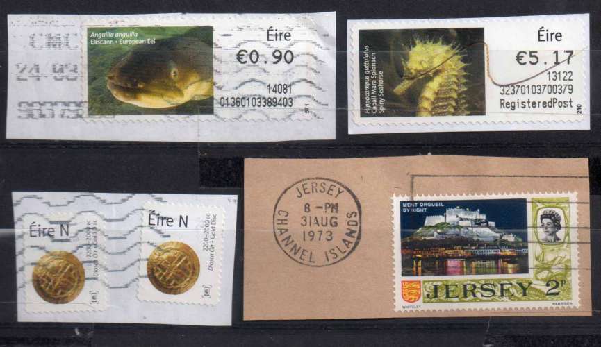 IRLANDE   LOT DIVERS TIMBRES  OBL VOIR  SCAN