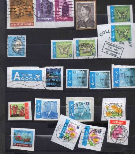 BELGIQUE   LOT DIVERS TIMBRES  OBL VOIR  3 SCANS