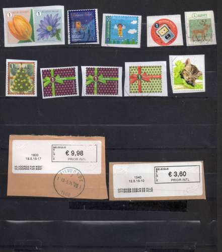 BELGIQUE   LOT DIVERS TIMBRES  OBL VOIR  3 SCANS