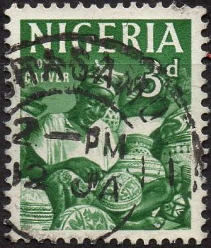 L973 - Y&T N° 101 - oblitéré - Sculpture - 1961 - Nigeria