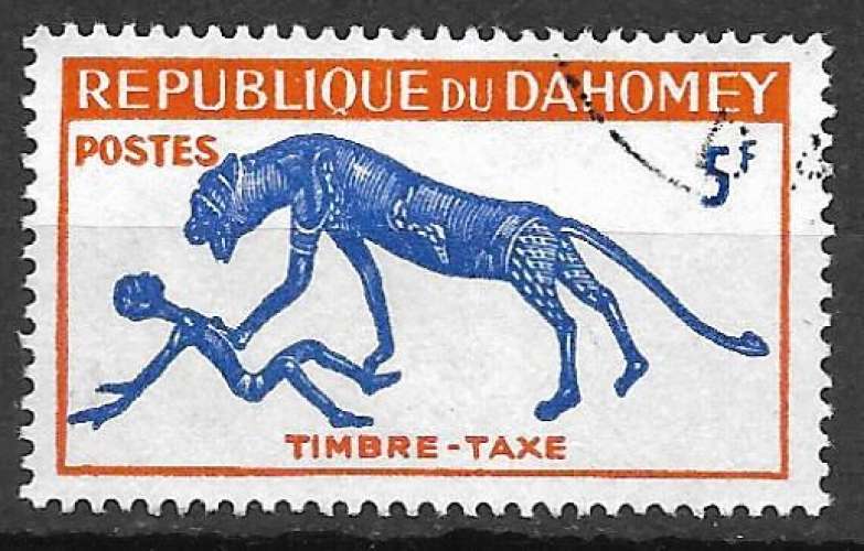 Dahomey Timbre Taxe 1963 Y&T 34 oblitéré