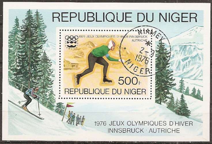  niger ... bloc n° 13  obliteré ... 1976