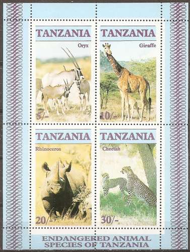 tanzanie ... bloc n° 47 neuf** ... 1986