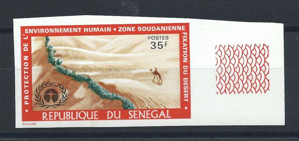 Sénégal N°365** (MNH) 1972 N. Dentelé - Protection de l'environnement