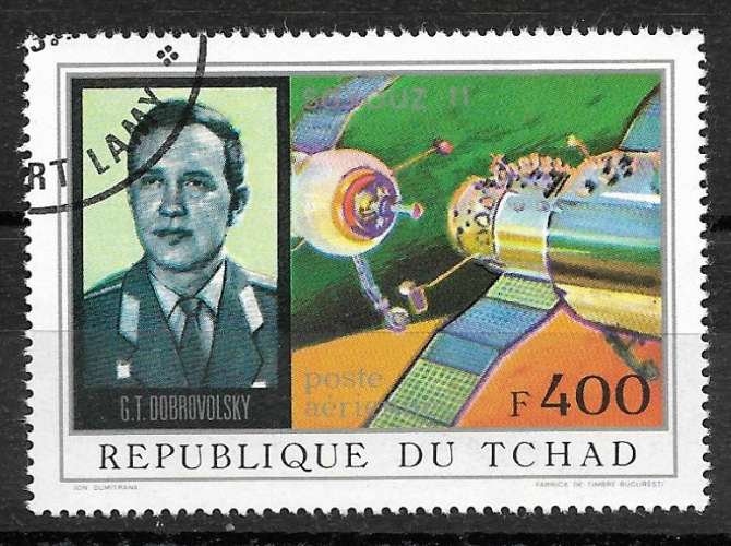 Tchad P.A. 1972 Y&T 110 oblitéré - Soyouz 11