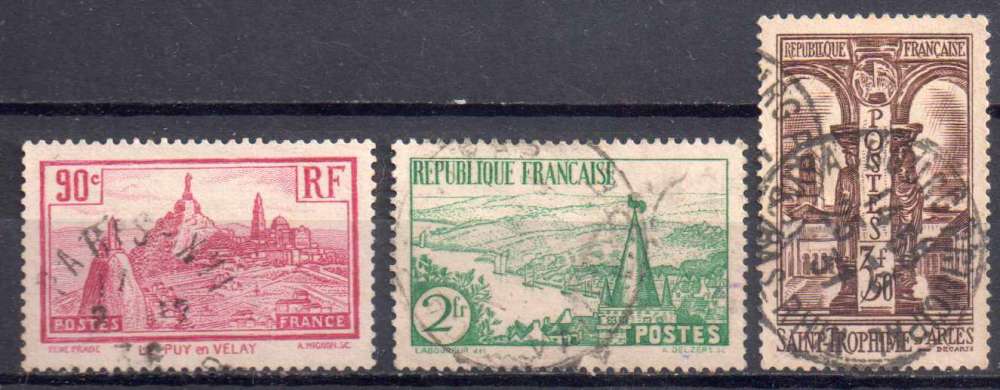 FRANCE NO 290-301-302 OBL