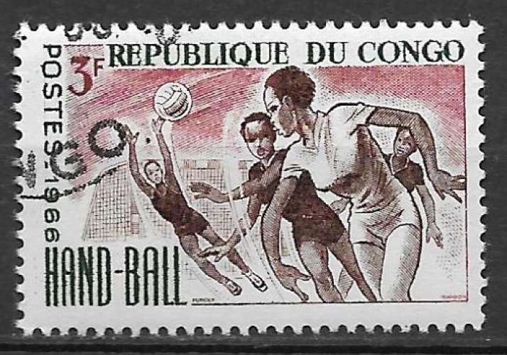 Congo 1966 Y&T 192 oblitéré - Handball