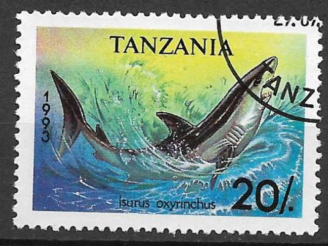 Tanzanie 1994 Y&T 1428 oblitéré - Requins