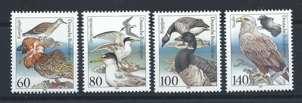 Allemagne RFA N°1367/70** (MNH) 1991 - Oiseaux de Mer