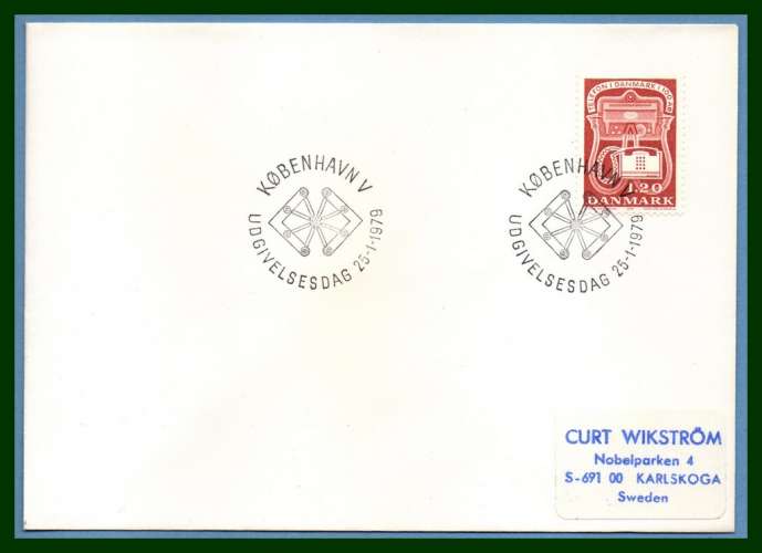 Danemark FDC N° 676 téléphone 1979 