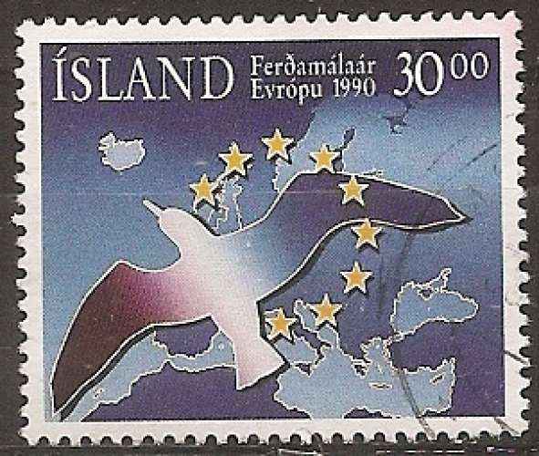 islande ... n° 683  obliteré ... 1990